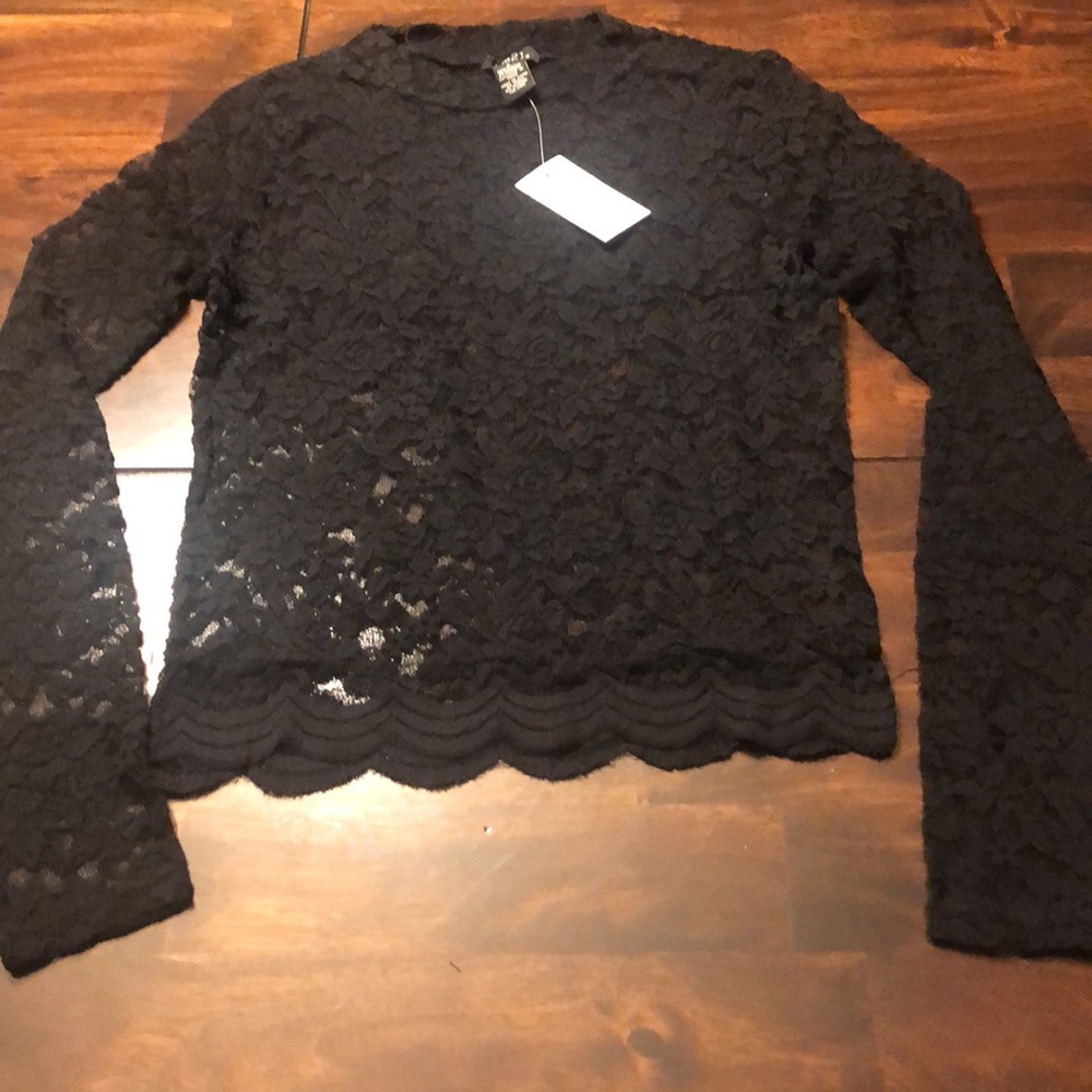 Black Lace Shirt